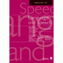 LANGUAGE AND SPEECH. Print + Electronic